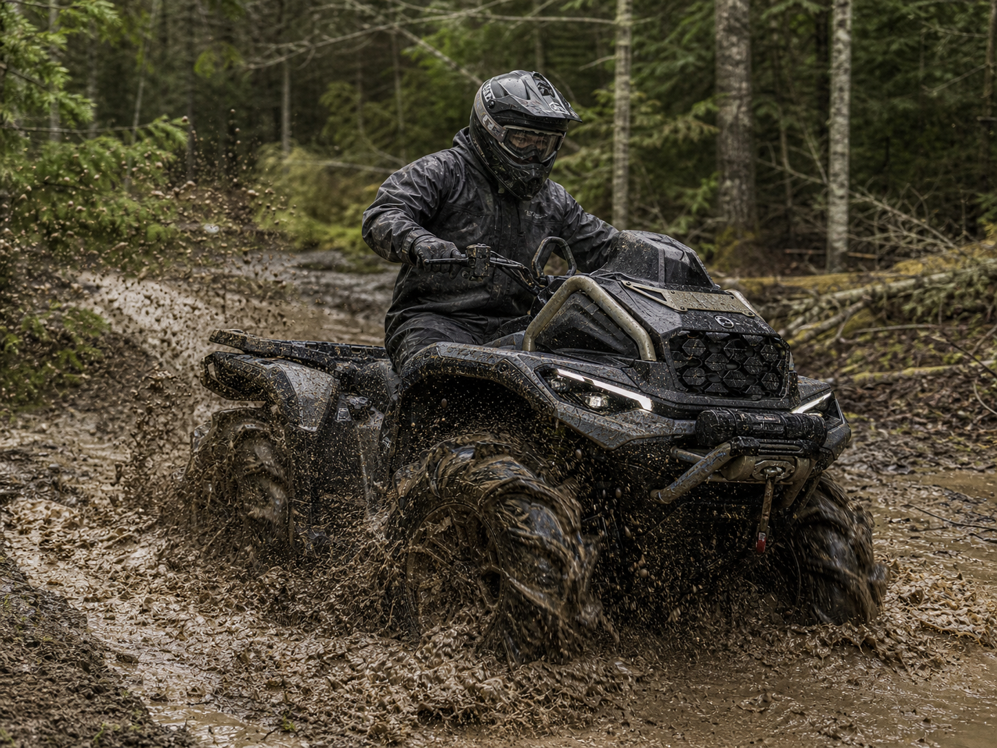 Тюнинг BRP Outlander G3 X mr: шины, свет, кофр, защита и ремень вариатора
