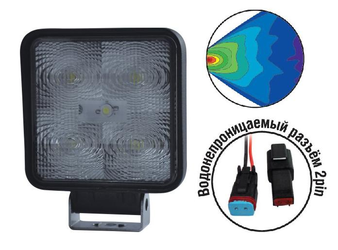 43458 Светодиодные фары OFF-Road AVS Light FL-1210 (15W)