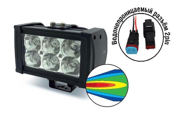 43461 Светодиодные фары OFF-Road AVS Light SL-1506 (18W) 