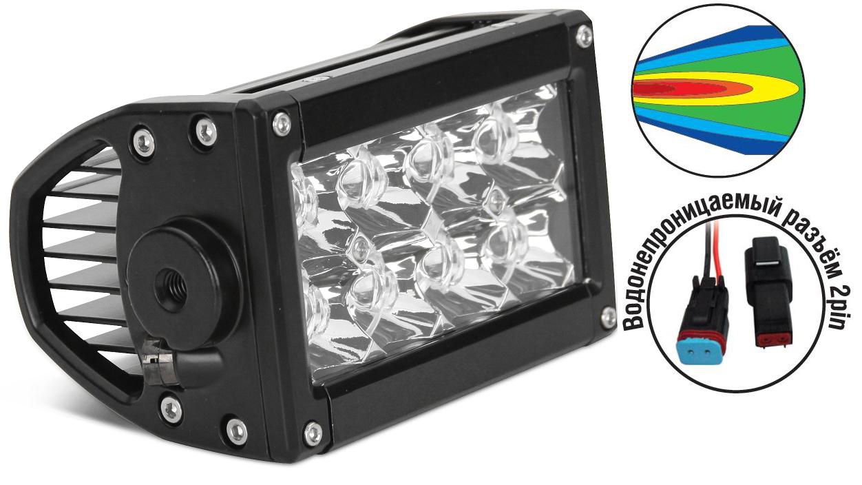 43922 Светодиодные фары OFF-Road AVS Light SL-1610A (SL-1261A) (24W) серия Expert Twin+провода WR-01