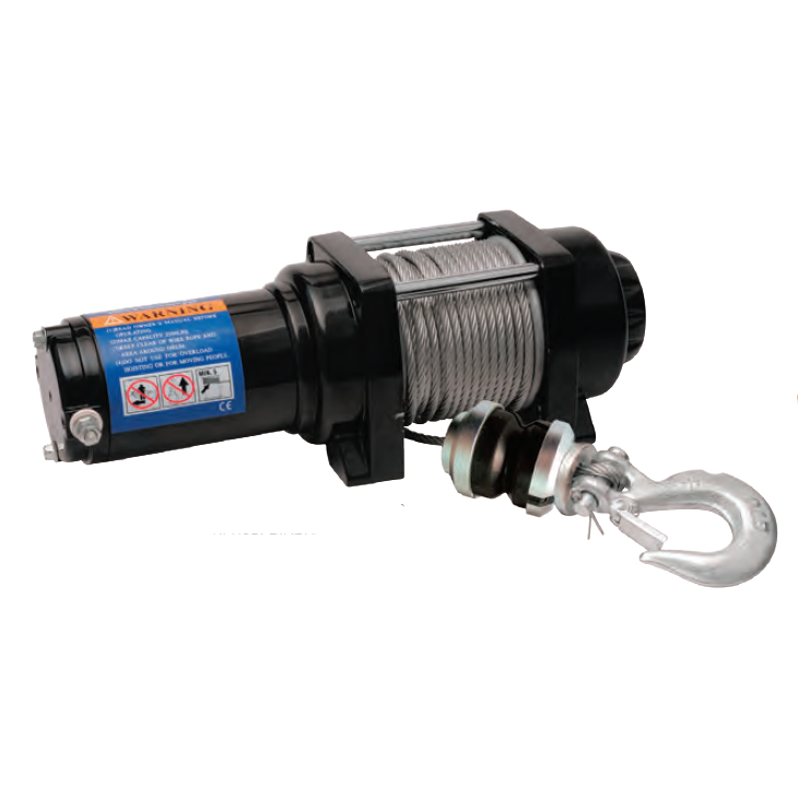 Лебедка электрическая KIMPEX 2500, с синтетическим тросом 